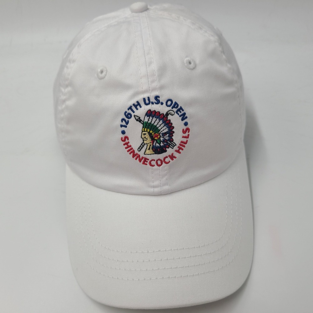 US Open Hat Adjustable Peter Millar White 126th Shinnecock Hills USGA Member Men